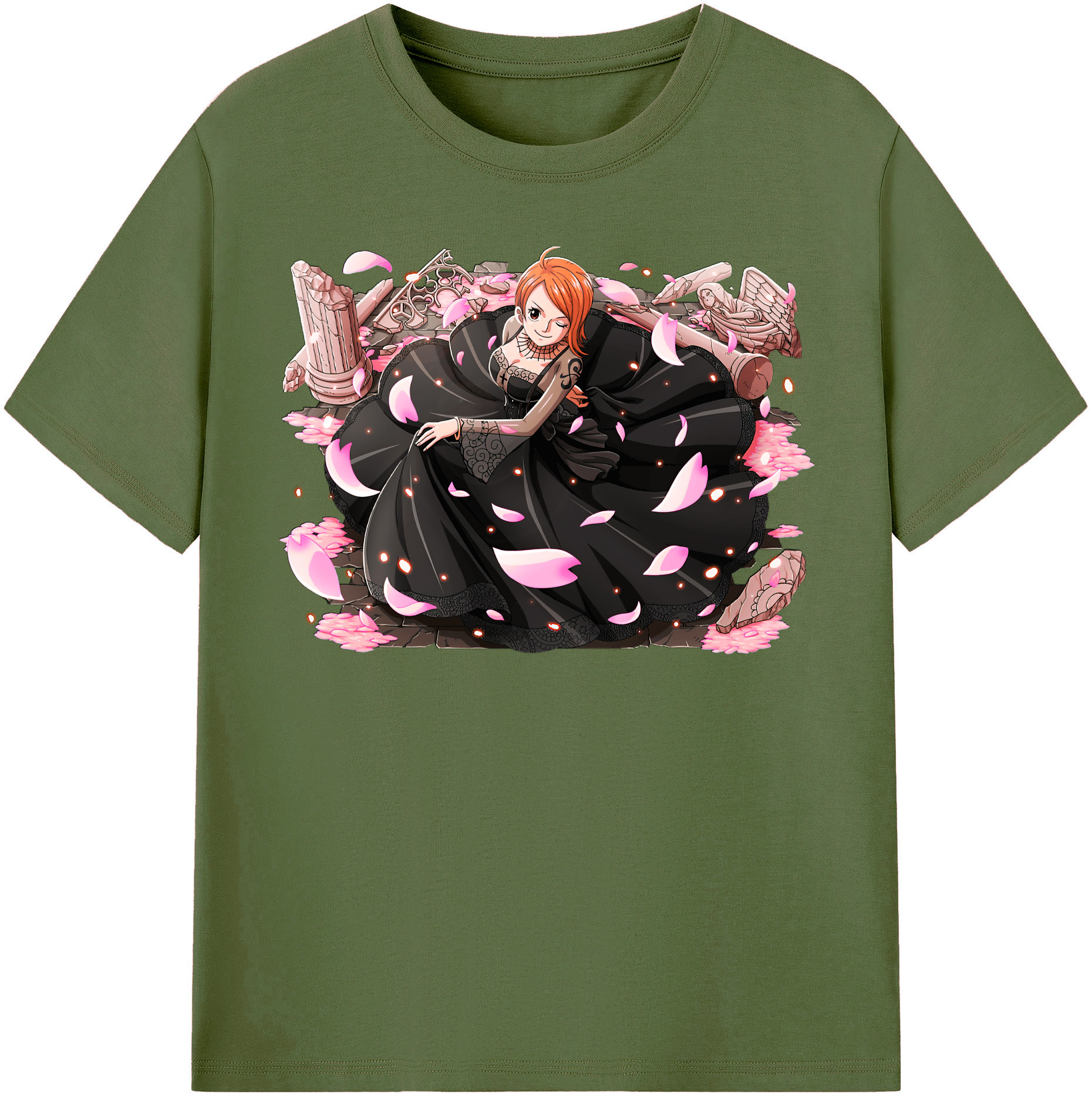 ワンピース ナミ ONE PIECE Nami 綿100％半袖Tシャツ（フロントプリント）
